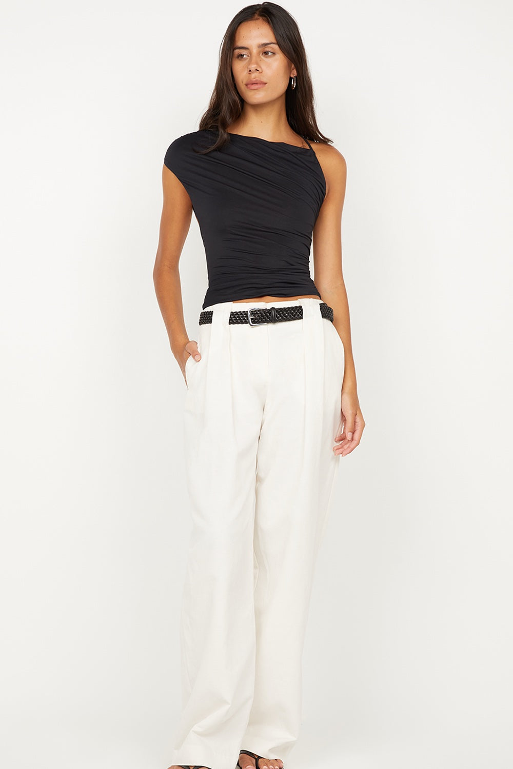 Bec + Bridge Bree Asym Top | Black