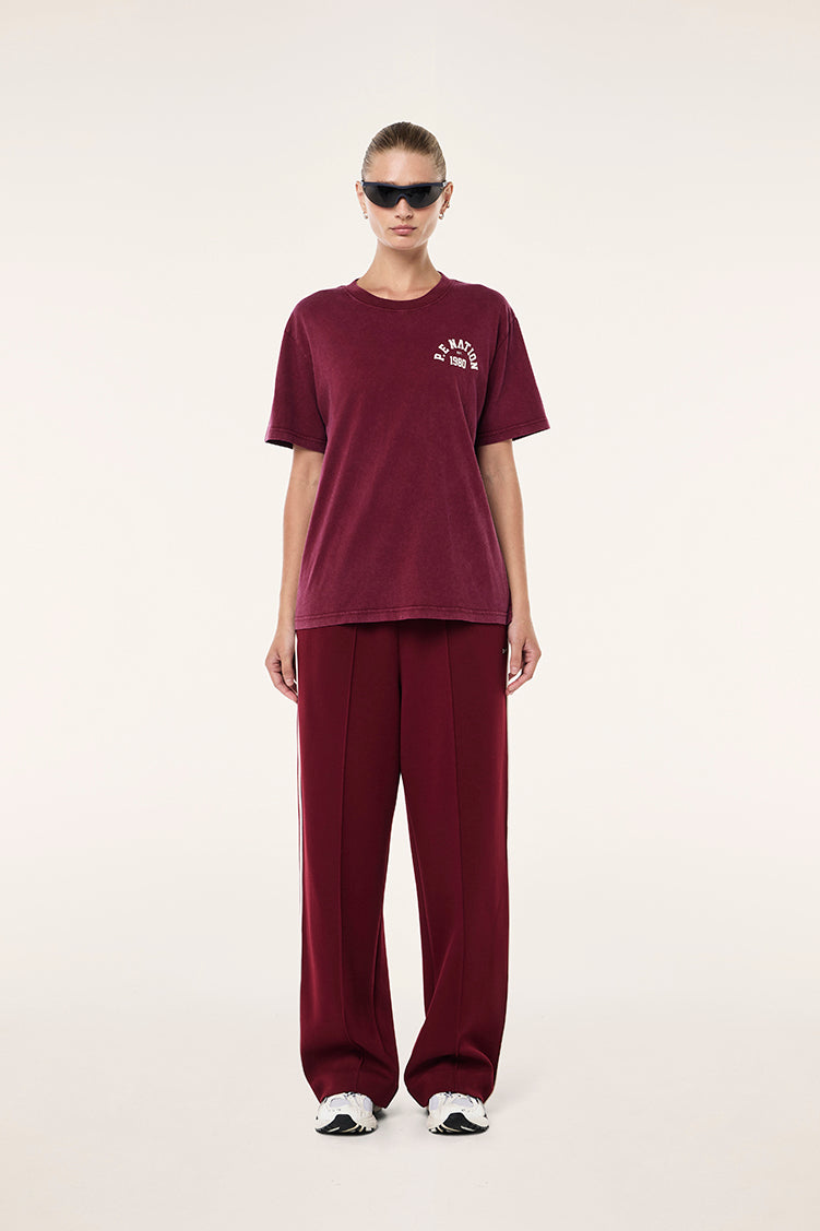 P.E Nation Swerve Tee | Washed Cabernet