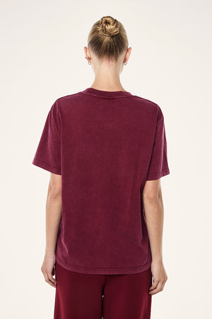 P.E Nation Swerve Tee | Washed Cabernet