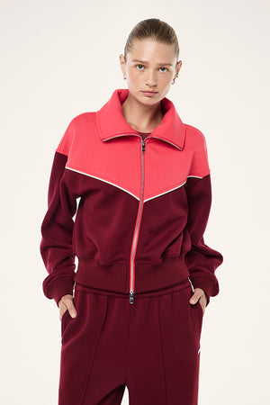 P.E Nation Triumph Jacket | Cabernet / Strawberry