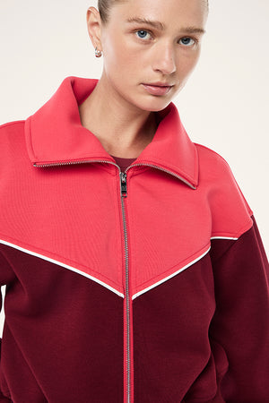 P.E Nation Triumph Jacket | Cabernet / Strawberry