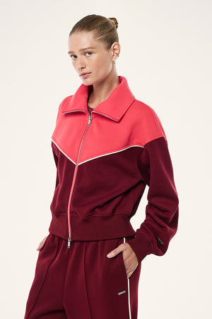 P.E Nation Triumph Jacket | Cabernet / Strawberry