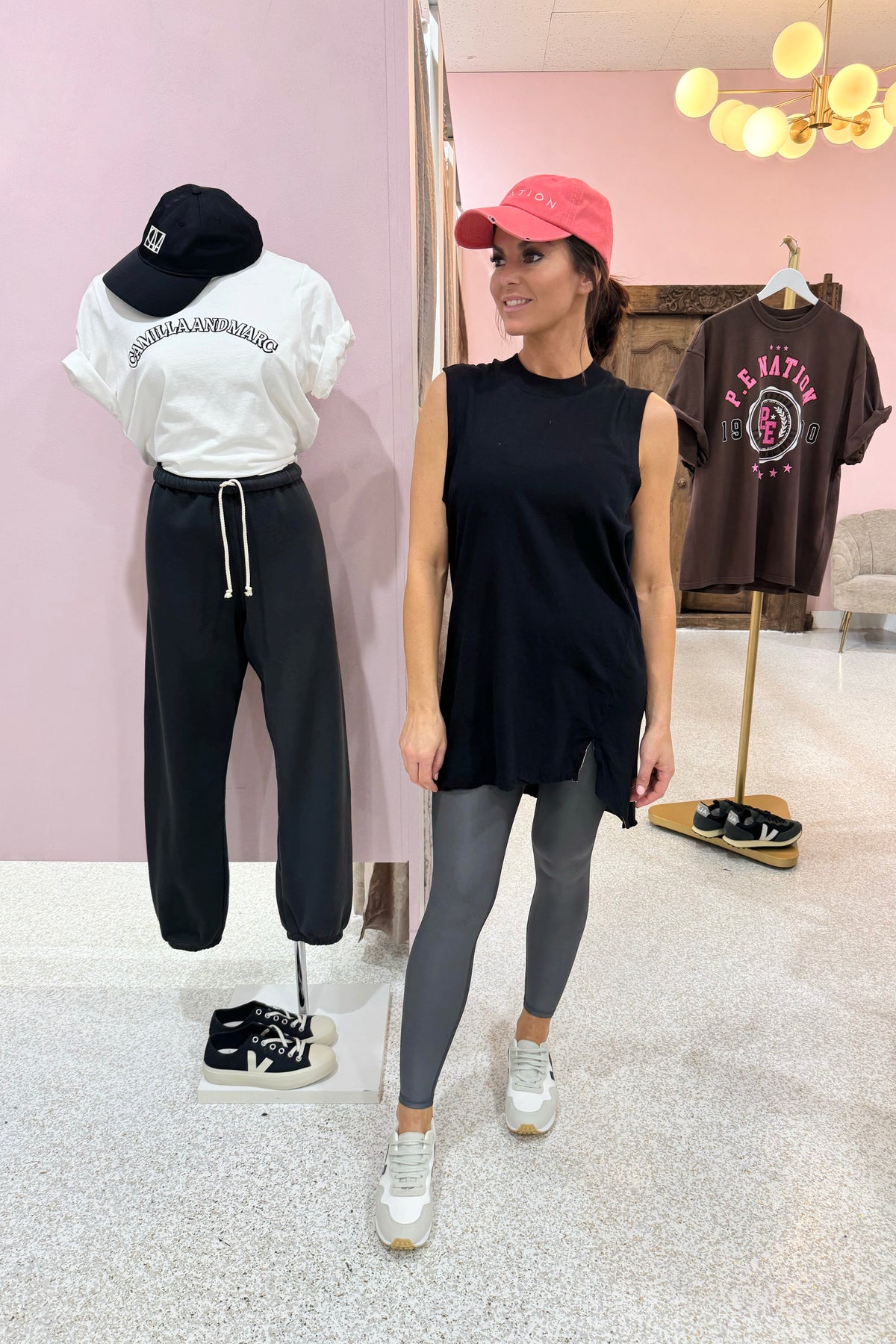 Bassike Oversized Jersey Tank | Black