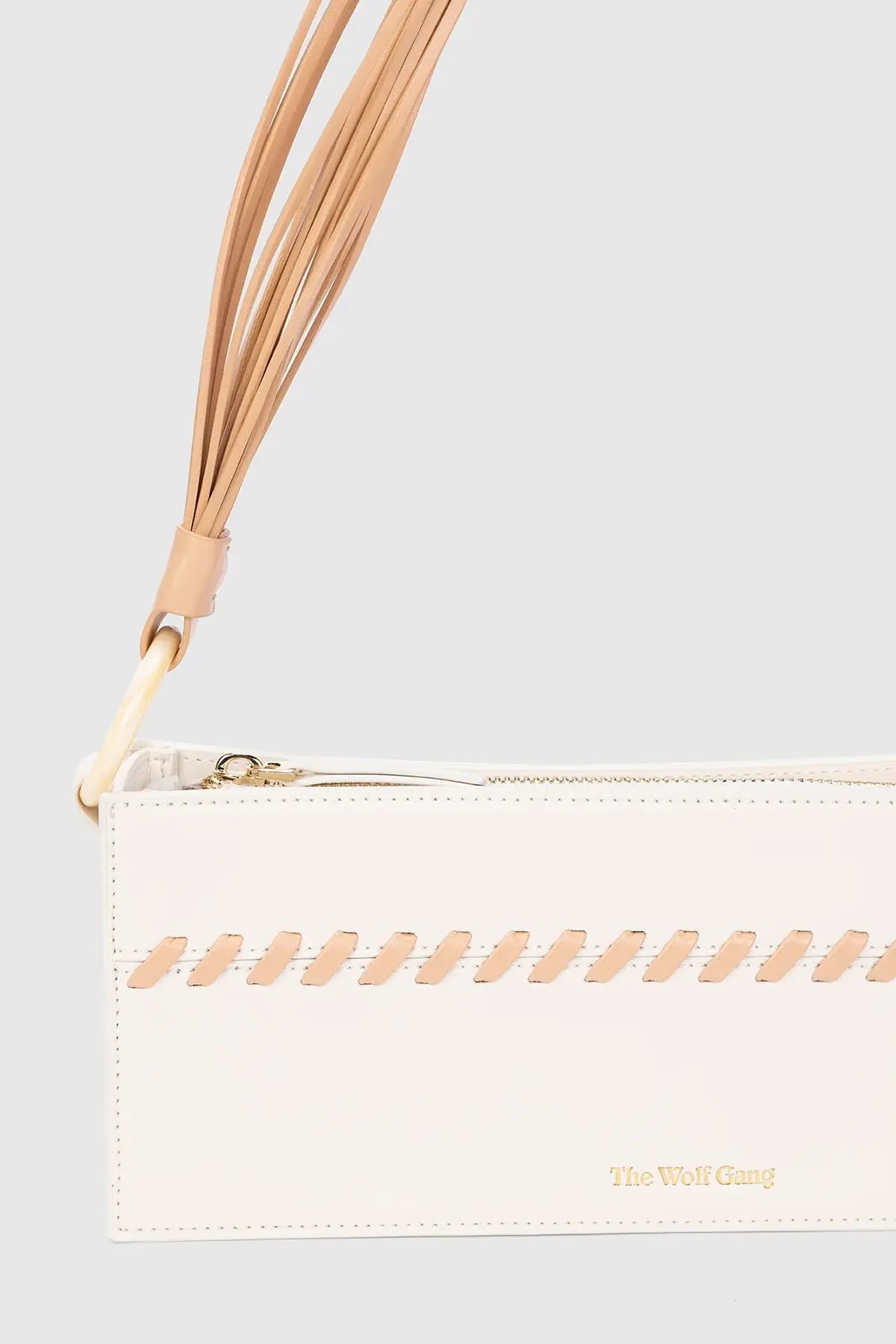The Wolf Gang Ida Whipstitch Shoulder Bag | Ivory