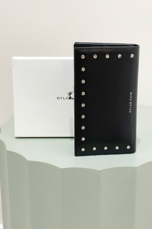 Dylan Kain The Large Forever Love Studded Wallet | Black/Silver