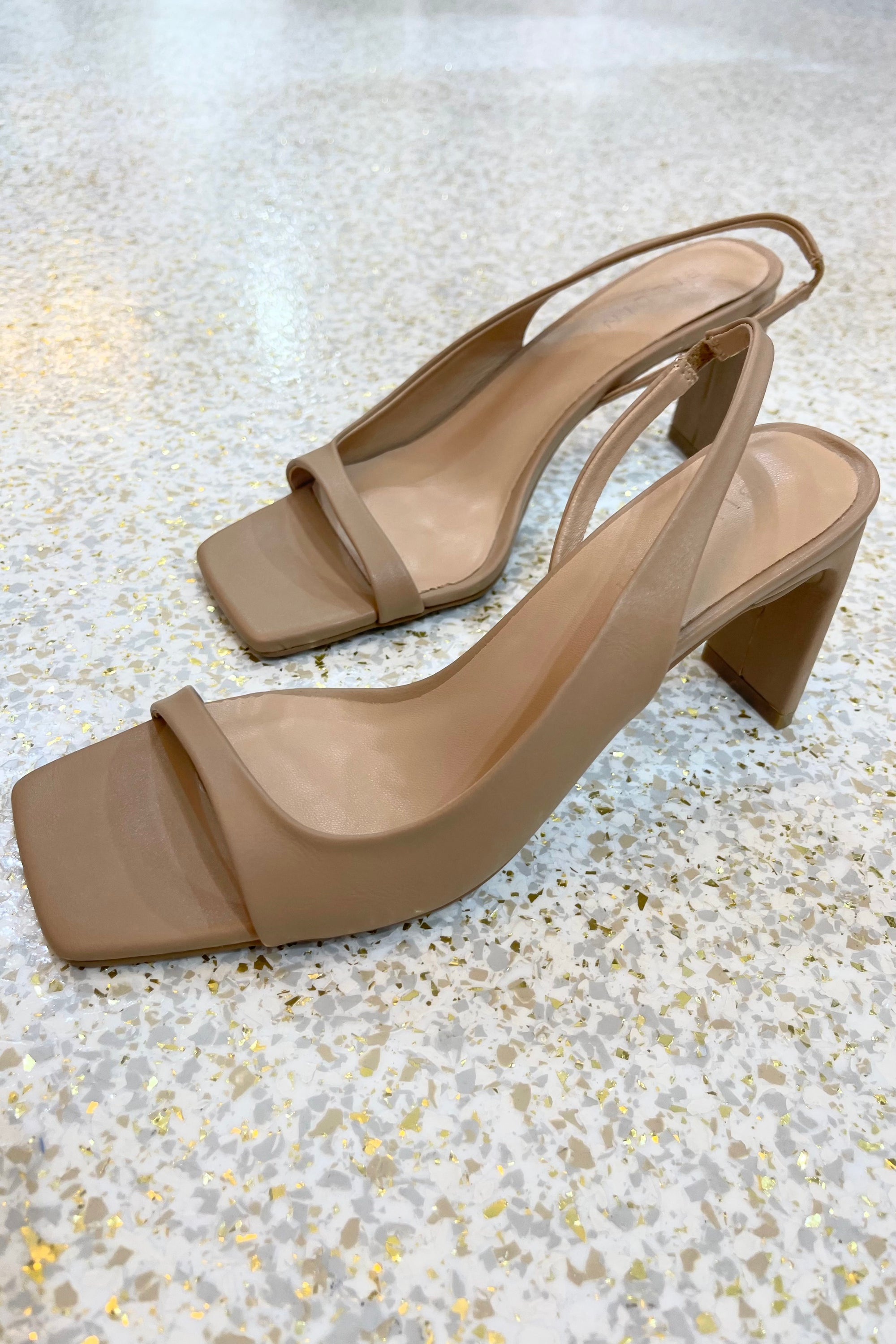 Billini Krew Heel | Dark Nude