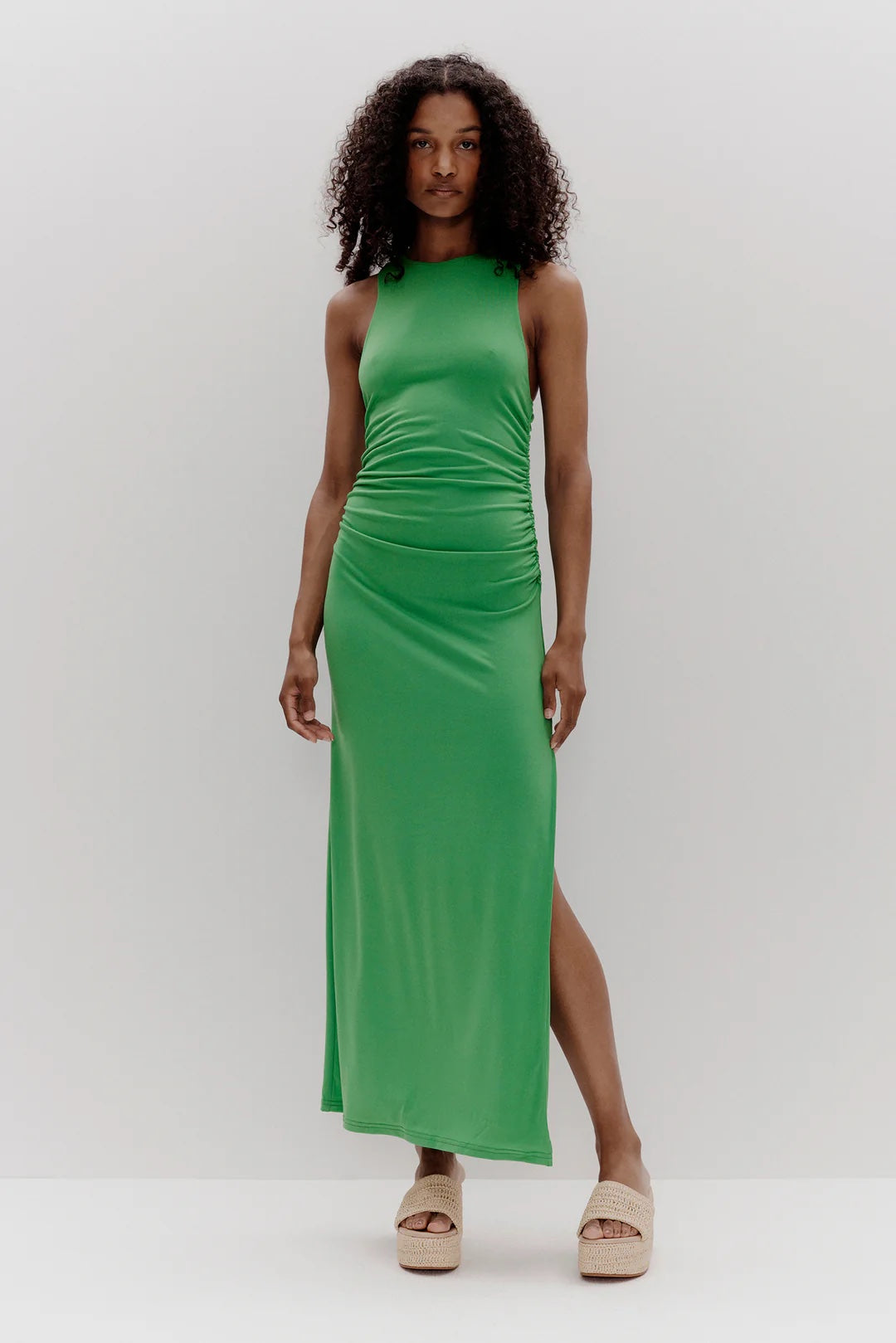 Green maxi clearance evening dress