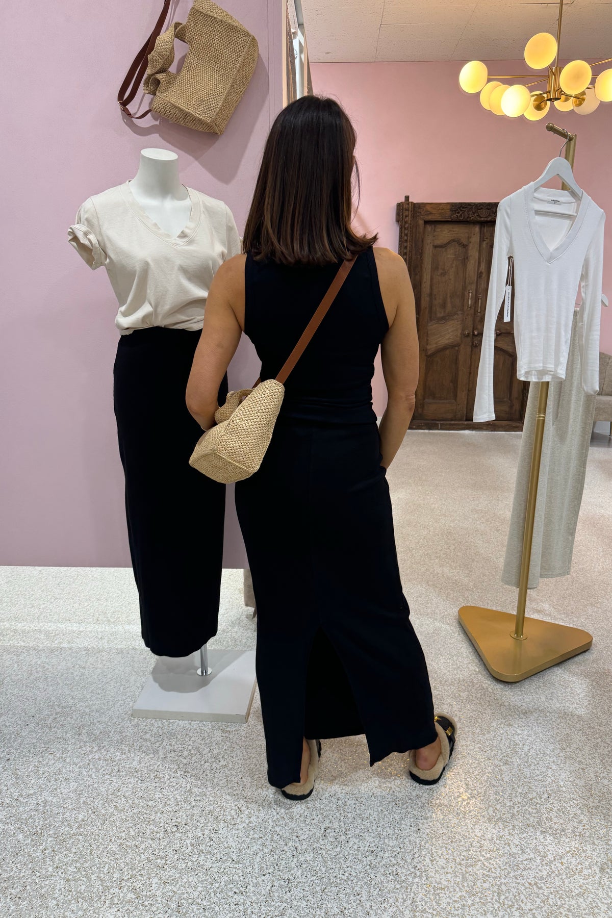 Perfect White Tee Aja Blondie Skirt | True black