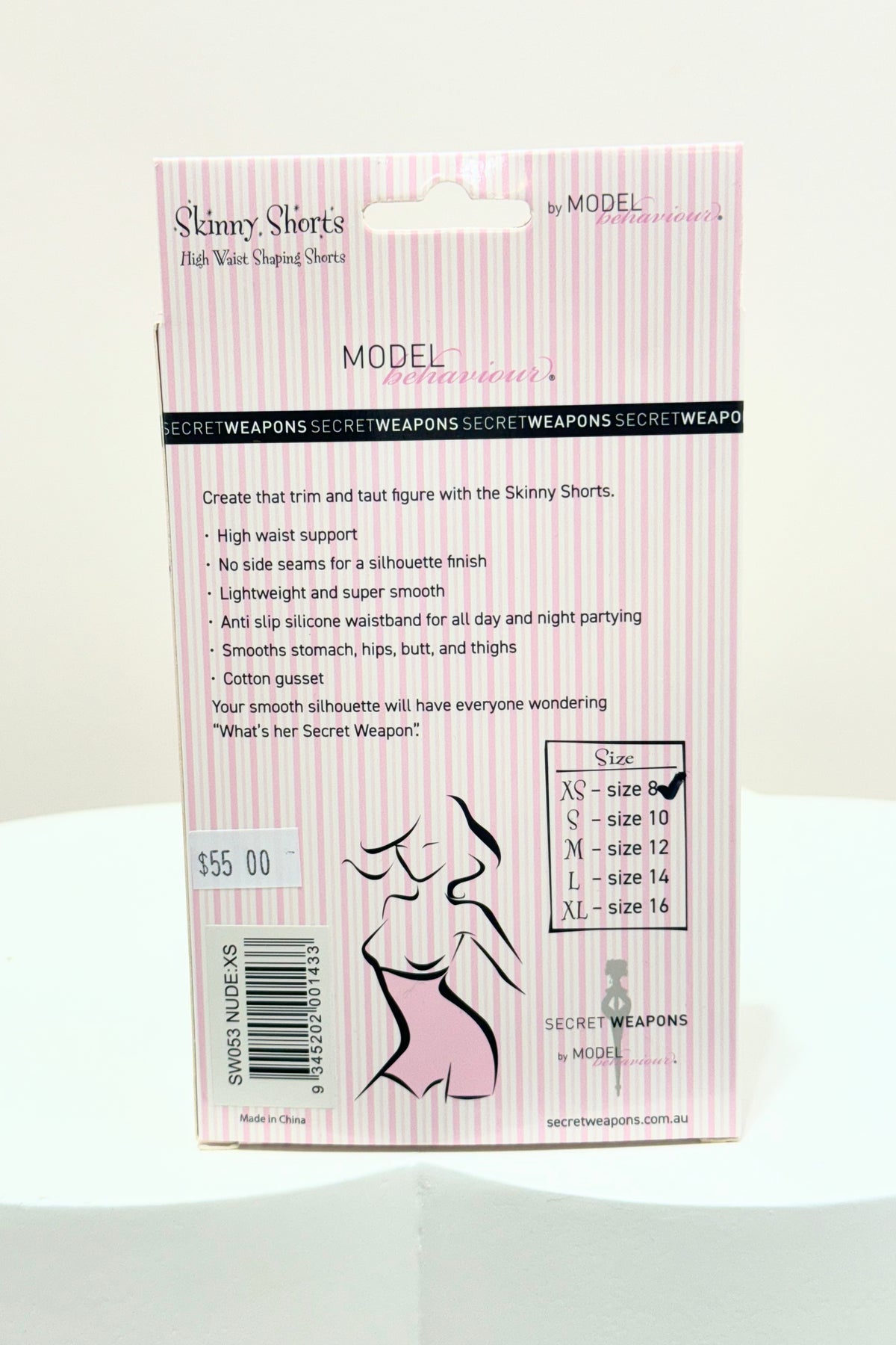 Secret Weapons Skinny Shorts Shapewear | Nude