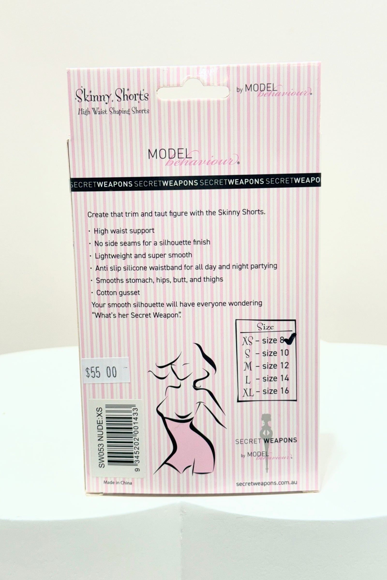 Secret Weapons Skinny Shorts Shapewear | Nude