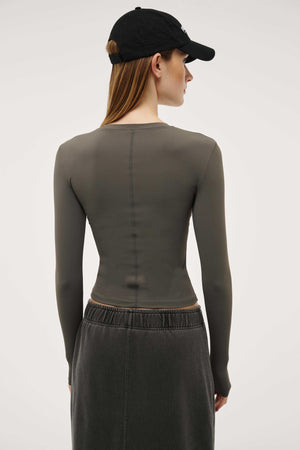 P.E Nation Foundation Long Sleeve Top | Gunmetal