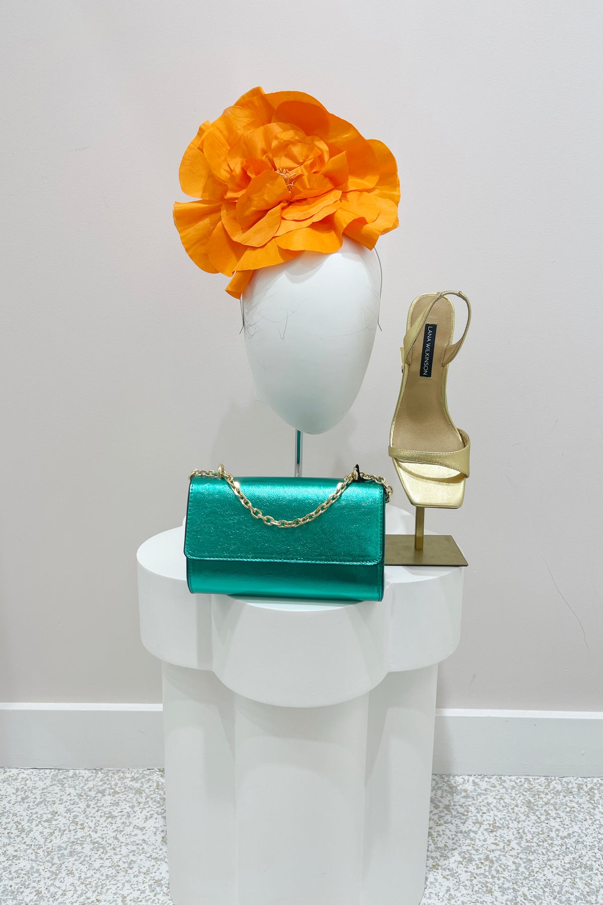 Morgan & Taylor Cindy Fascinator | Orange