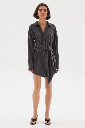 Sovere Isla Shirt Dress | Graphite