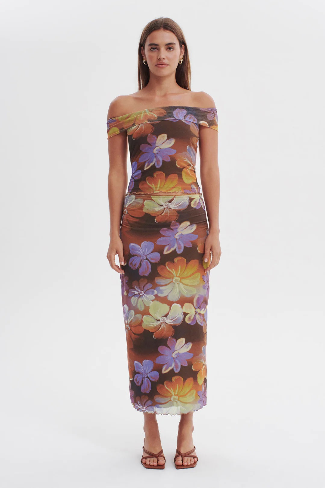 Ownley Heather Mesh Top | Hibiscus Rum