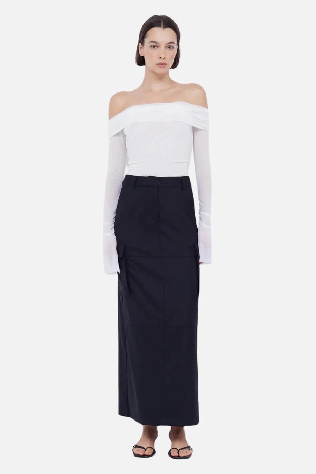 Bec + Bridge Sashay Long Sleeve Top | Ivory