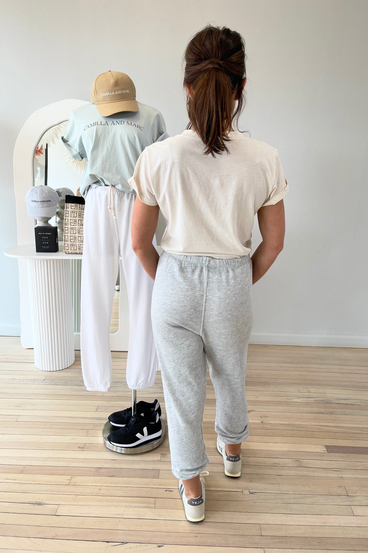Perfect White Tee Johnny French Terry Sweatpant | Heather Grey || BEST SELLER / RESTOCKED