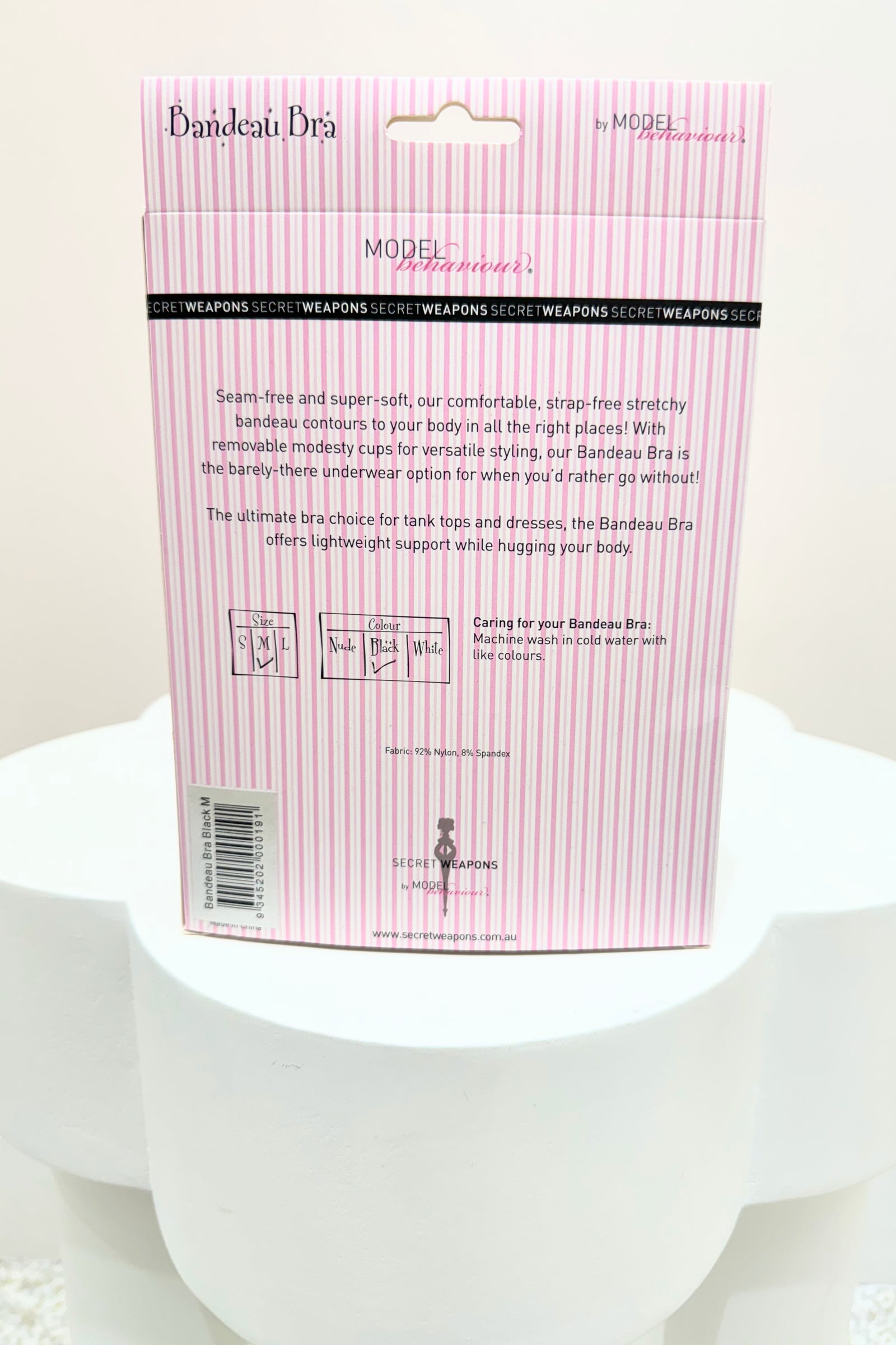 Secret Weapons Bandeau Bra | Black