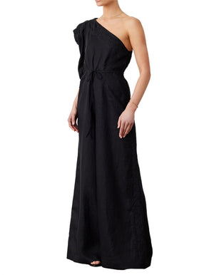 Joslin Valentina Linen Jumpsuit | Black