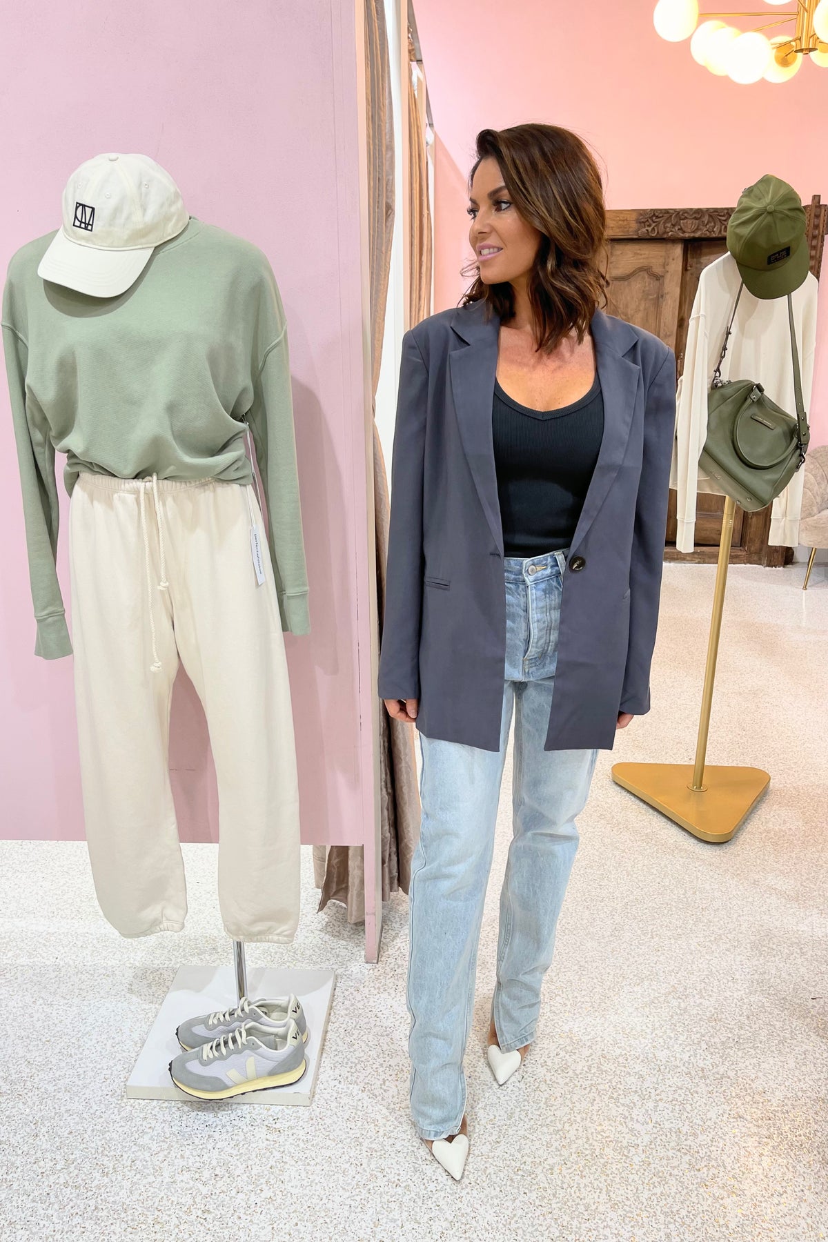 Chosen By Fifi & Annie The Olga Oversized Blazer | Charcoal || BEST SELLER