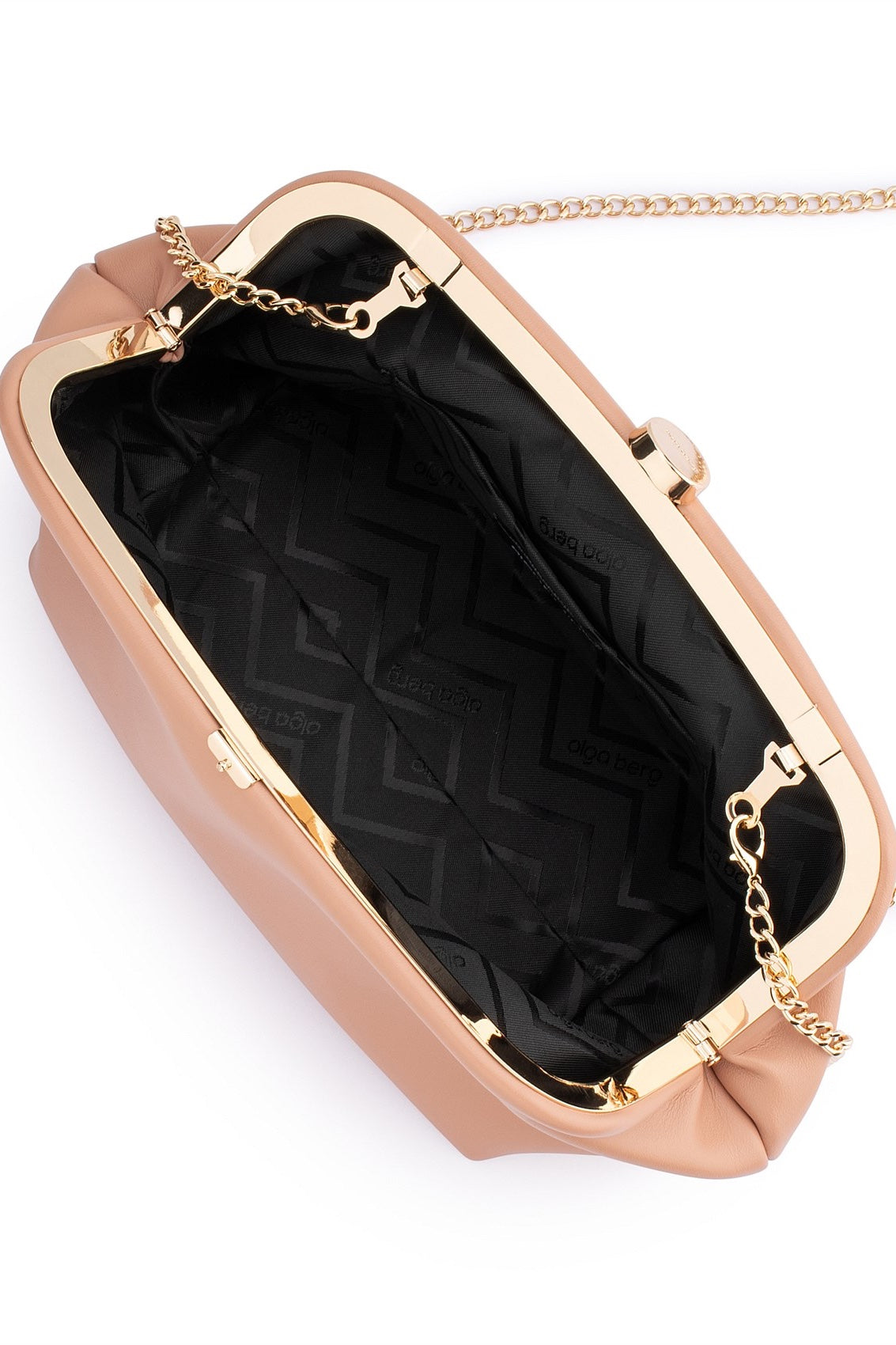 Olga Berg Josefina Framed Clutch | Blush
