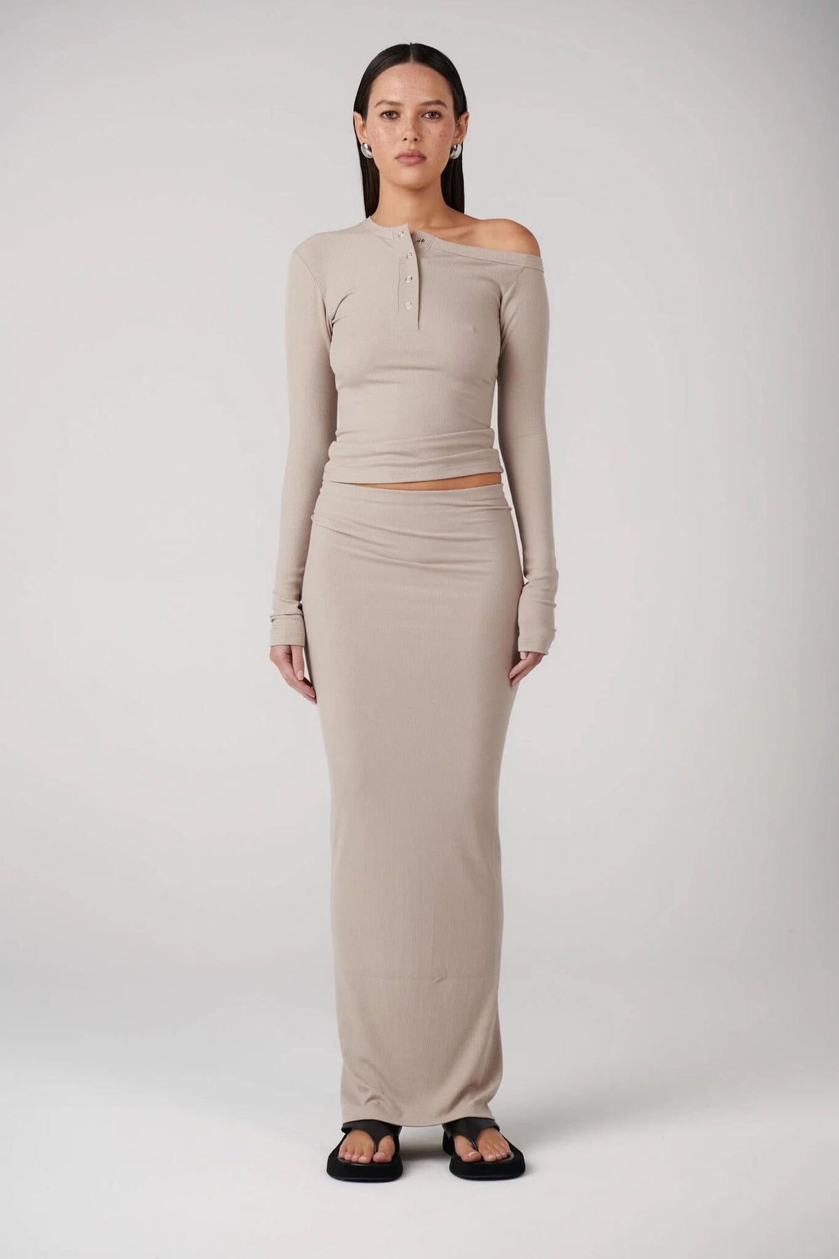 Bayse Brand Zinnia Top | Mushroom