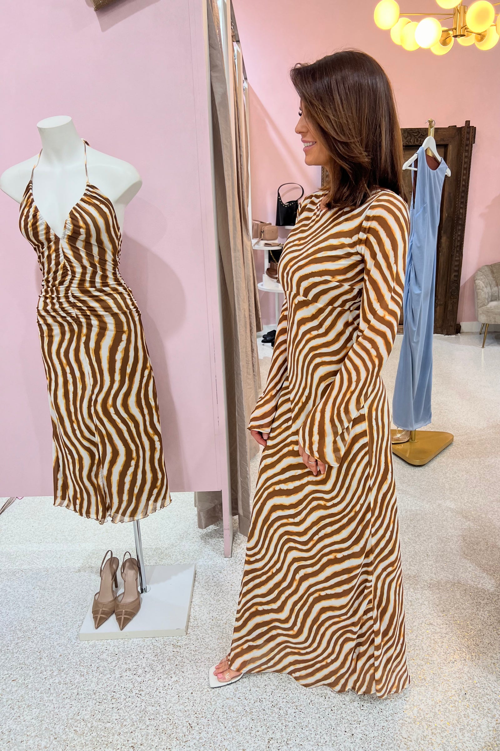 Ownley Urban Valentina Dress | Tie Dye Stripe