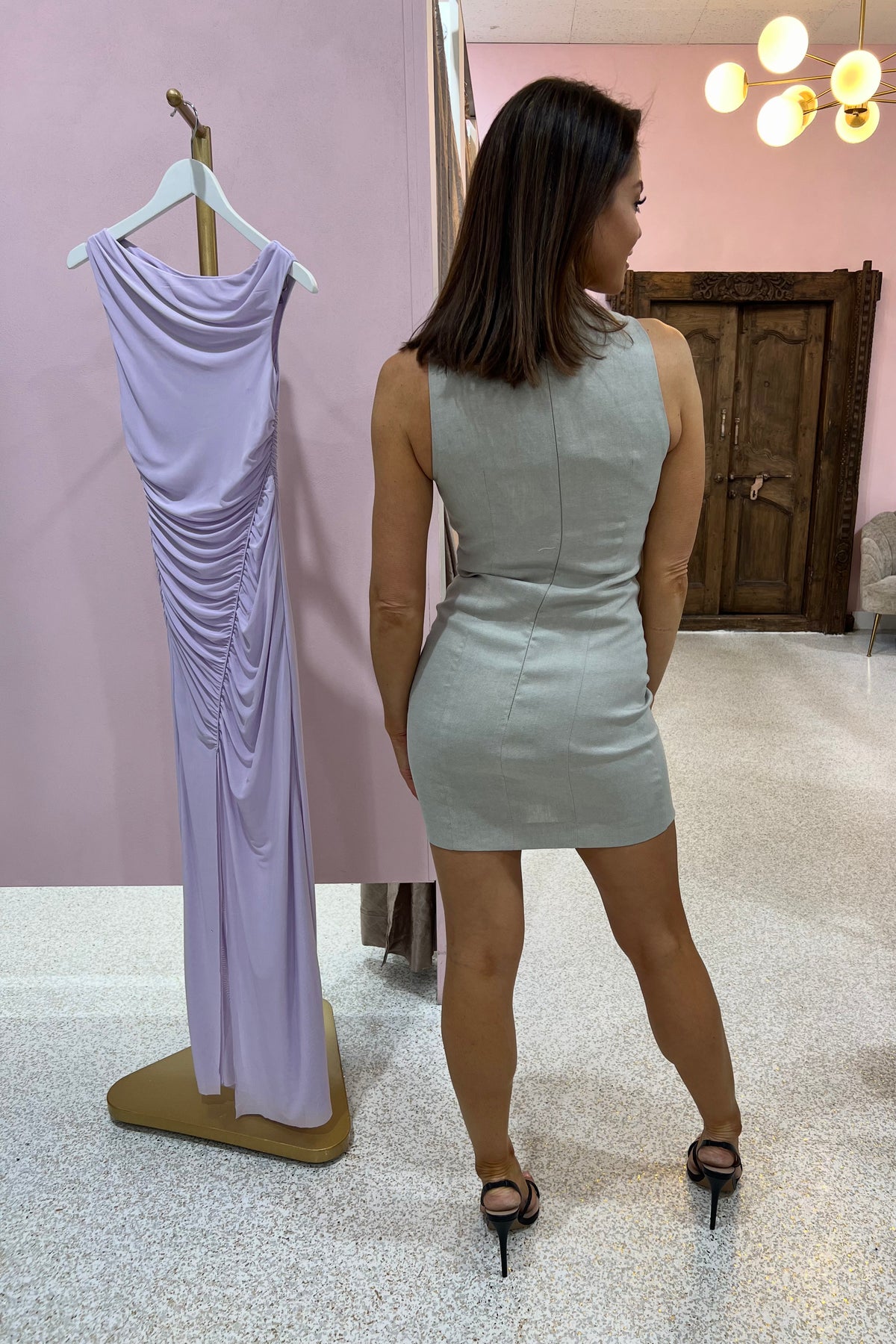 Bec + Bridge Caro Mini Dress | Stone