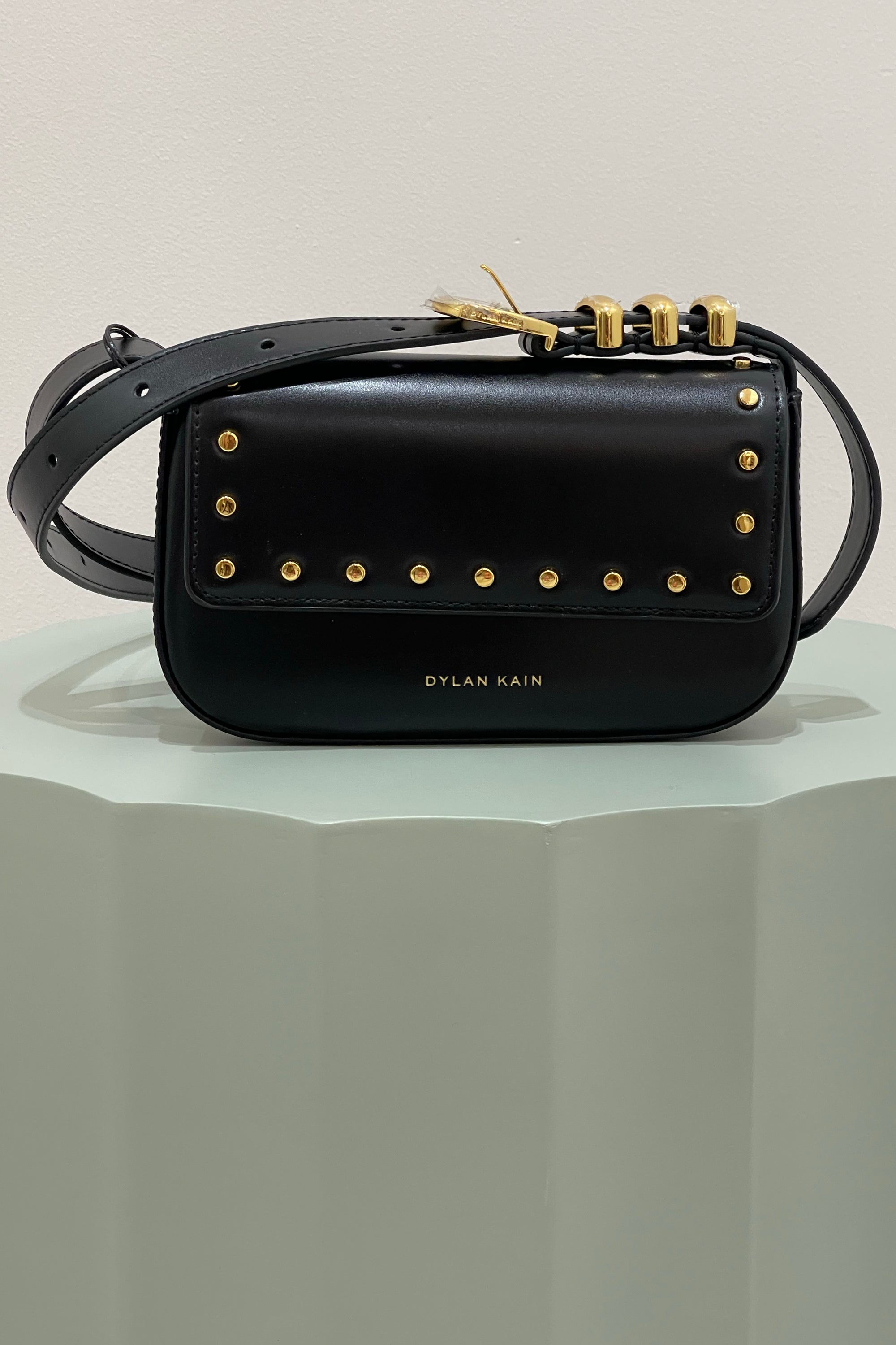 Dylan Kain The Delilah Studded Bag | Black/Warm Gold
