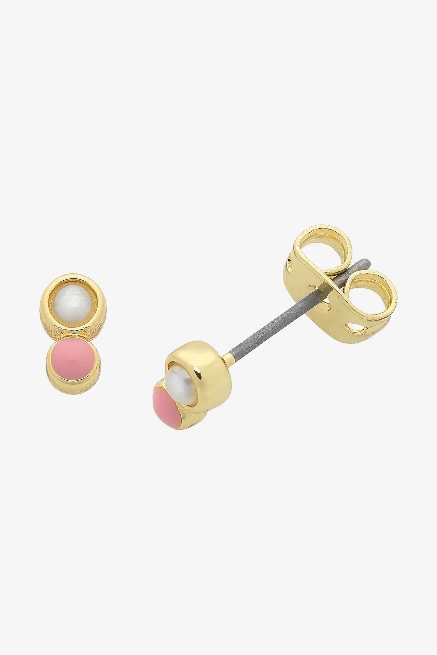 Liberte Heather Gold Earring | Pink
