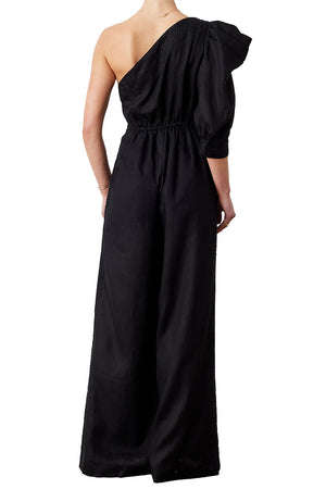 Joslin Valentina Linen Jumpsuit | Black