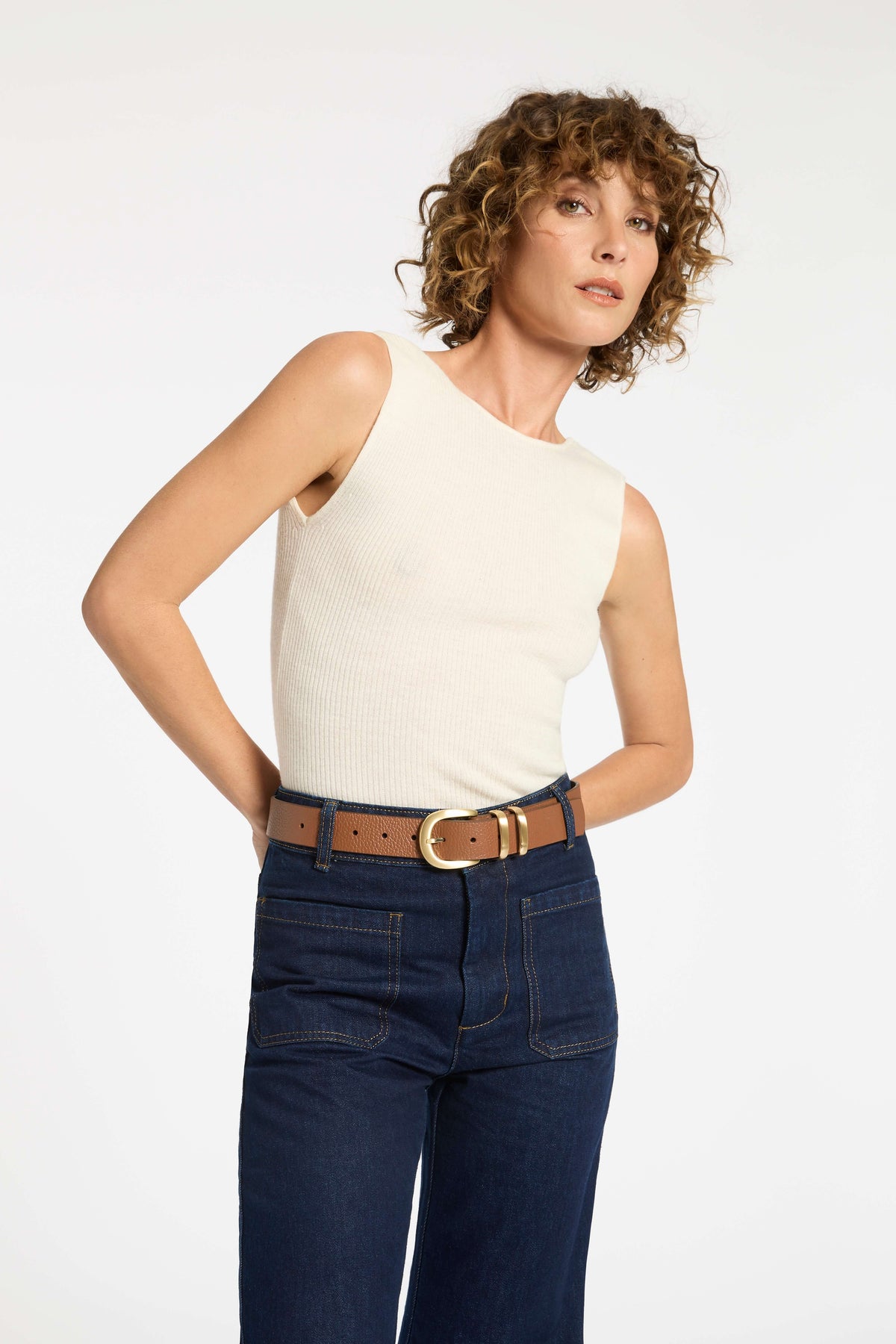 Status Anxiety Let It Be Belt | Chocolate/Gold