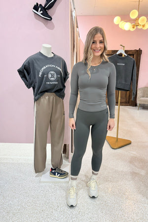 P.E Nation Foundation Long Sleeve Top | Gunmetal