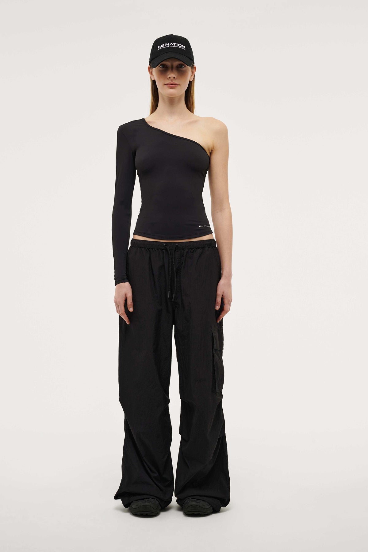 P.E Nation Foundation Asymmetric Long Sleeve | Black