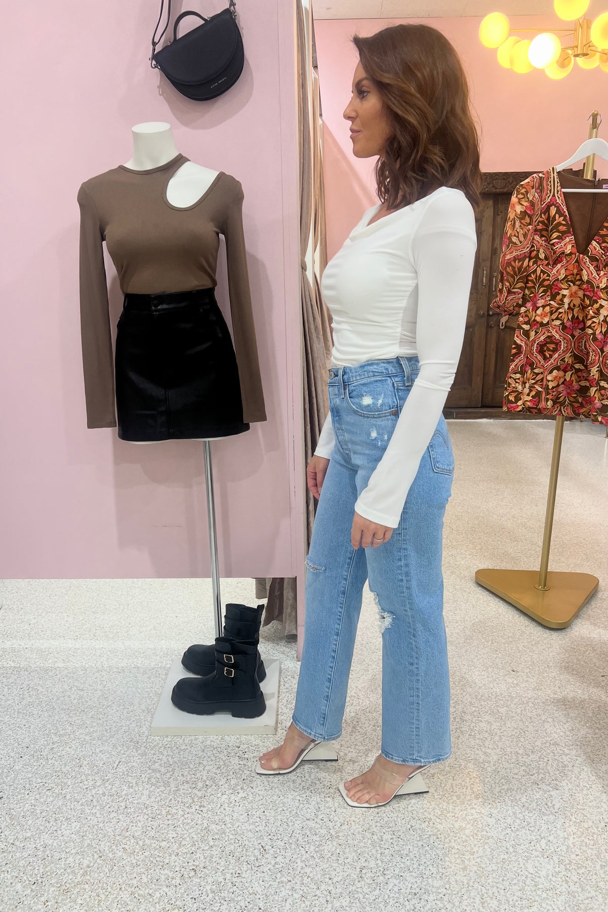 Hansen & Gretel Tyrell Jersey Top | Ivory