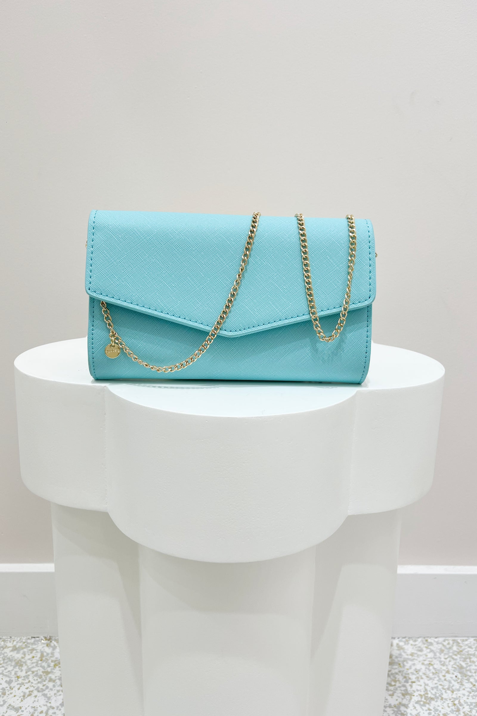 Olga Berg Nic Envelope Clutch | Light Blue
