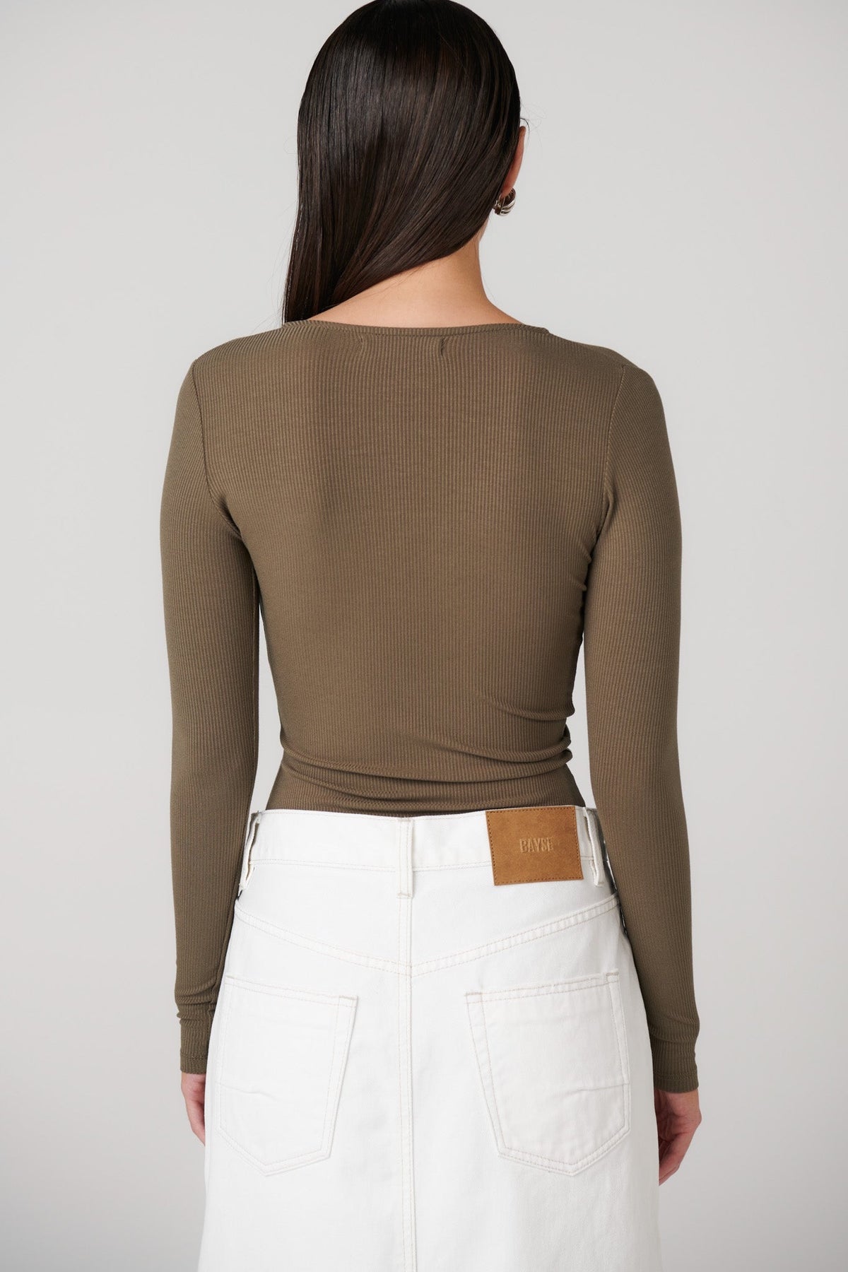 Bayse Brand Lara Bodysuit | Khaki