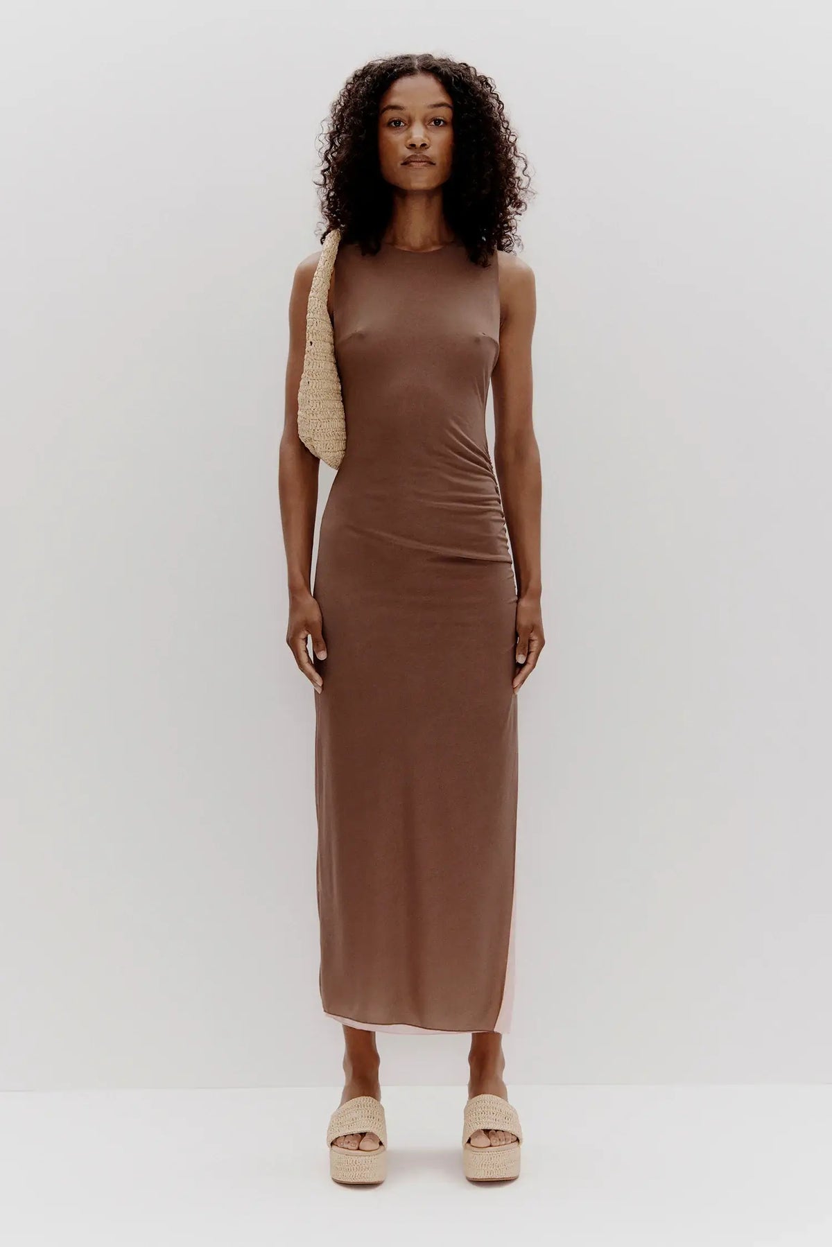 Ownley Chameleon Midi Dress | Rocky road