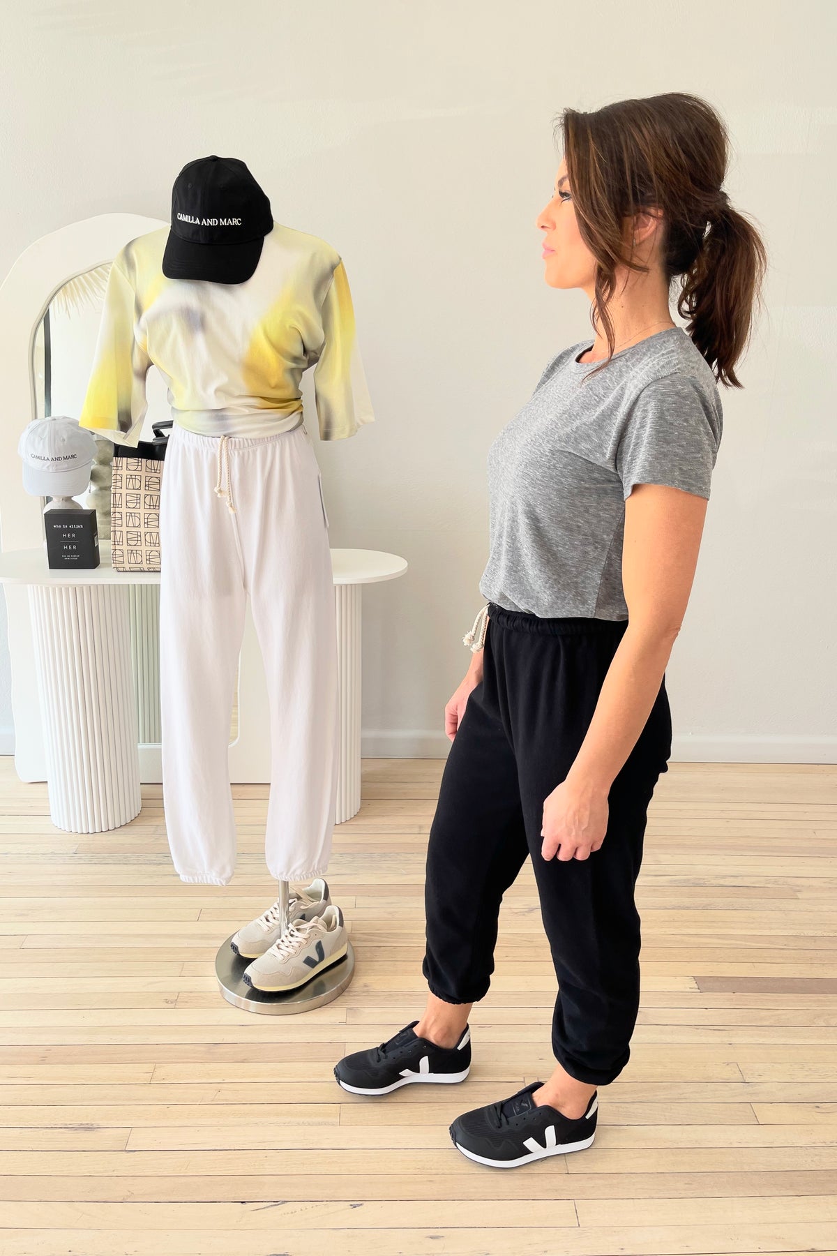 Perfect White Tee Harley Boxy Crew Tee | Heather Grey