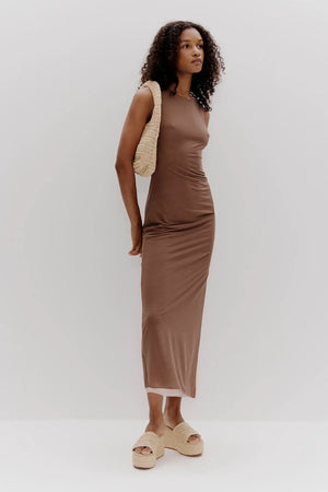 Ownley Chameleon Midi Dress | Rocky road