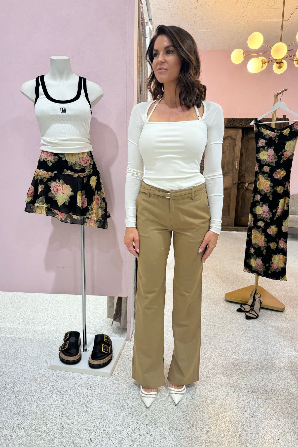 Ownley Gavriel Suit Pant | Caramel