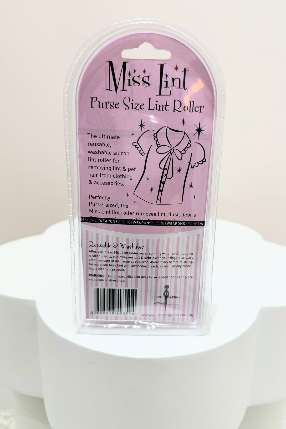 Secret Weapons Miss Lint Lint | White & Pink