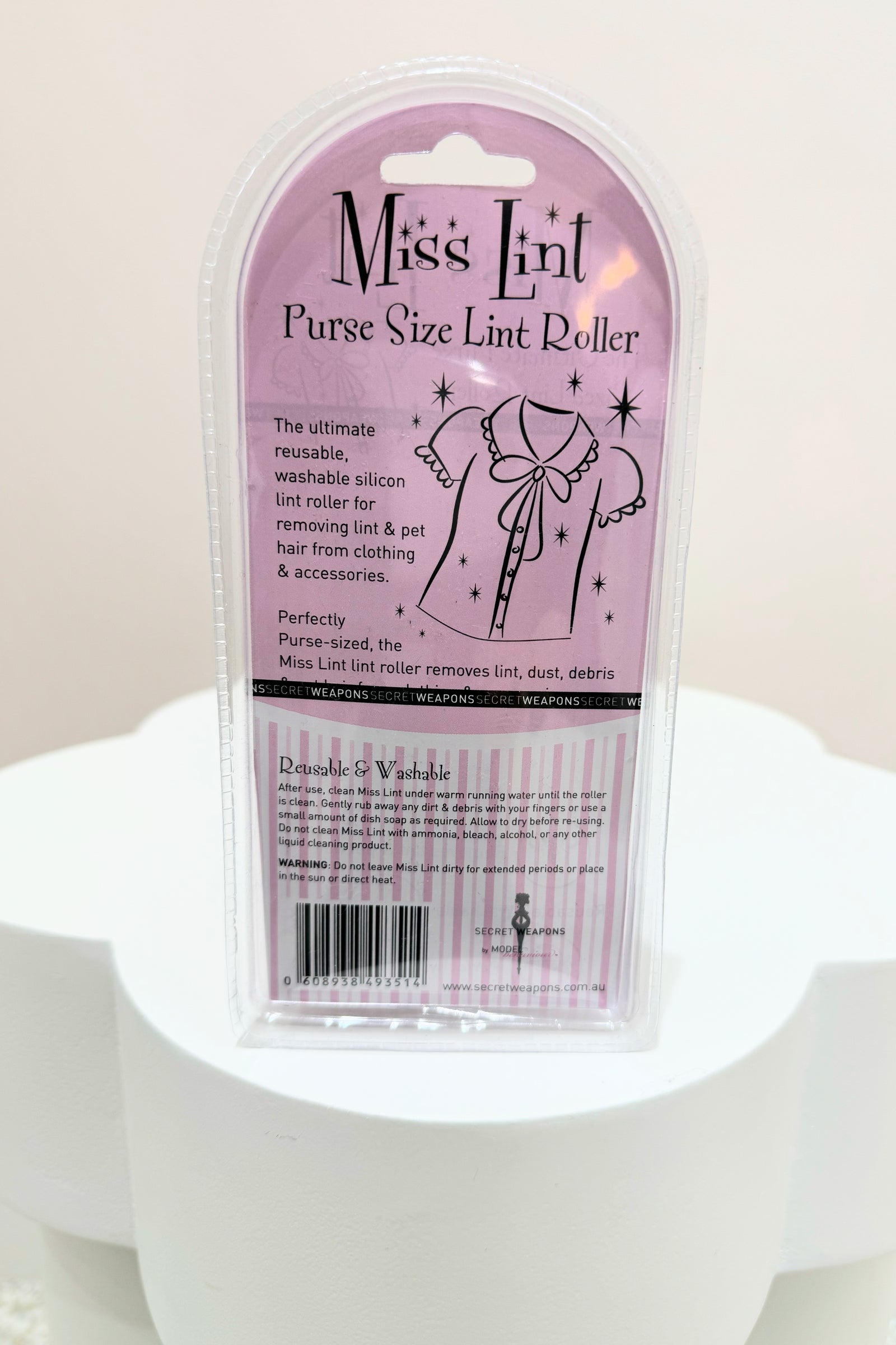 Secret Weapons Miss Lint Lint | White & Pink