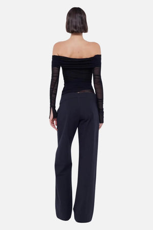 Bec + Bridge Sashay Long Sleeve Top | Black