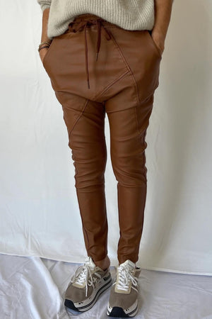 Chosen By Fifi & Annie The Waxed Jogger | Tan