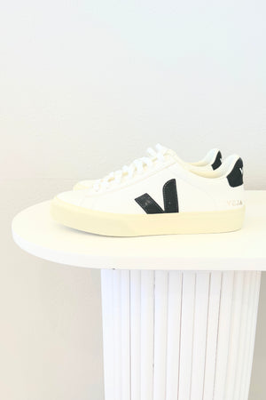 VEJA Campo Leather Sneaker | Extra White / Black