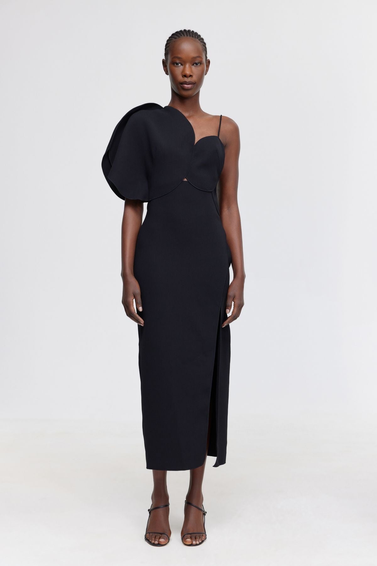 Acler Allister Collumn Midi Dress | Black