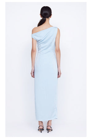 Bec + Bridge Rochelle Asymmetric Midi Dress | Dolphin Blue