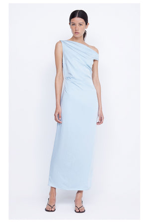 Bec + Bridge Rochelle Asymmetric Midi Dress | Dolphin Blue