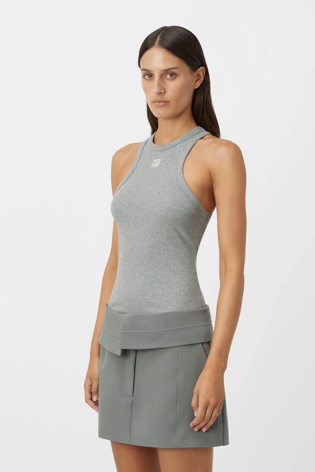 C&M Camilla & Marc Nora Rib Tank | Grey Marle