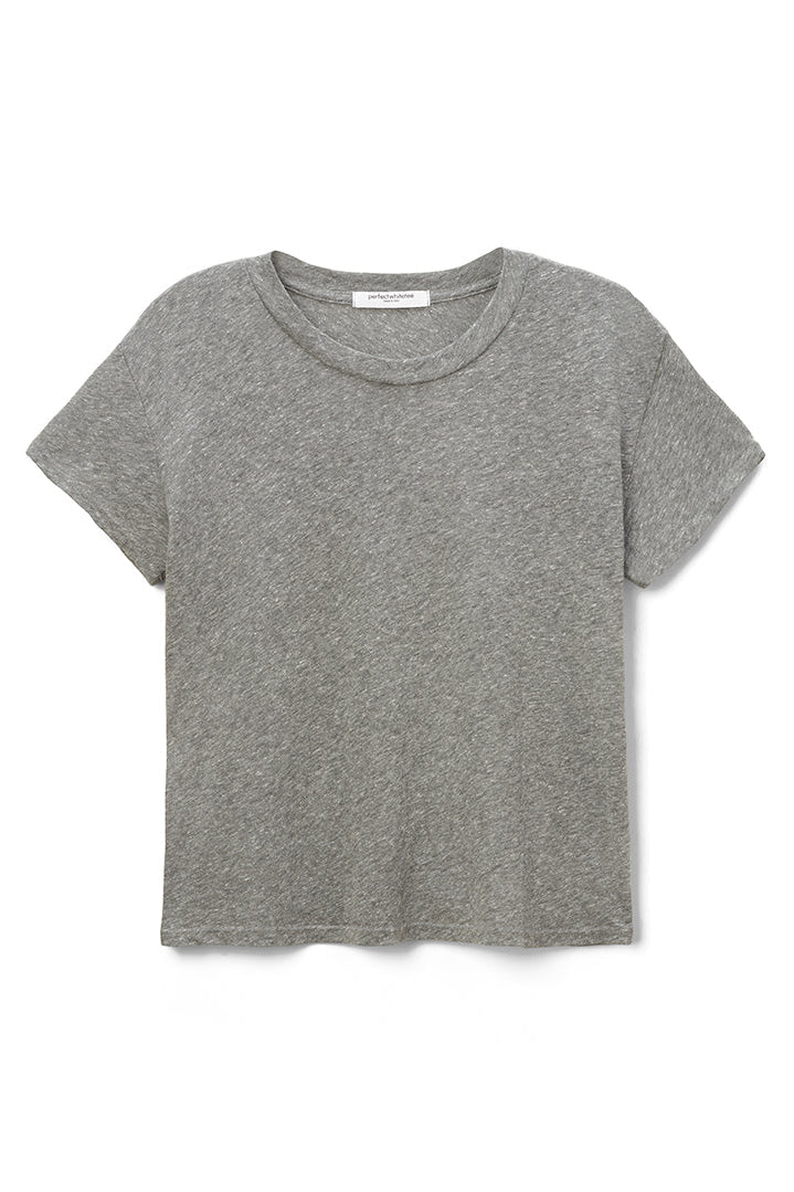 Perfect White Tee Harley Boxy Crew Tee | Heather Grey